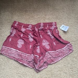 Maroon shorts from Charlotte Rouse